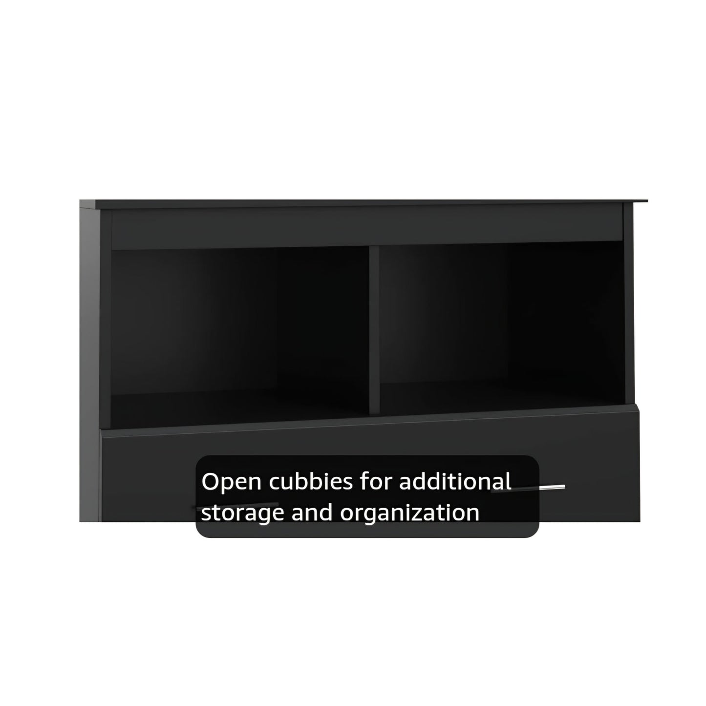 Storkcraft Brookside 2 Drawer Changing Table Dresser (Black) – GREENGUARD Gold Certified, Easy
