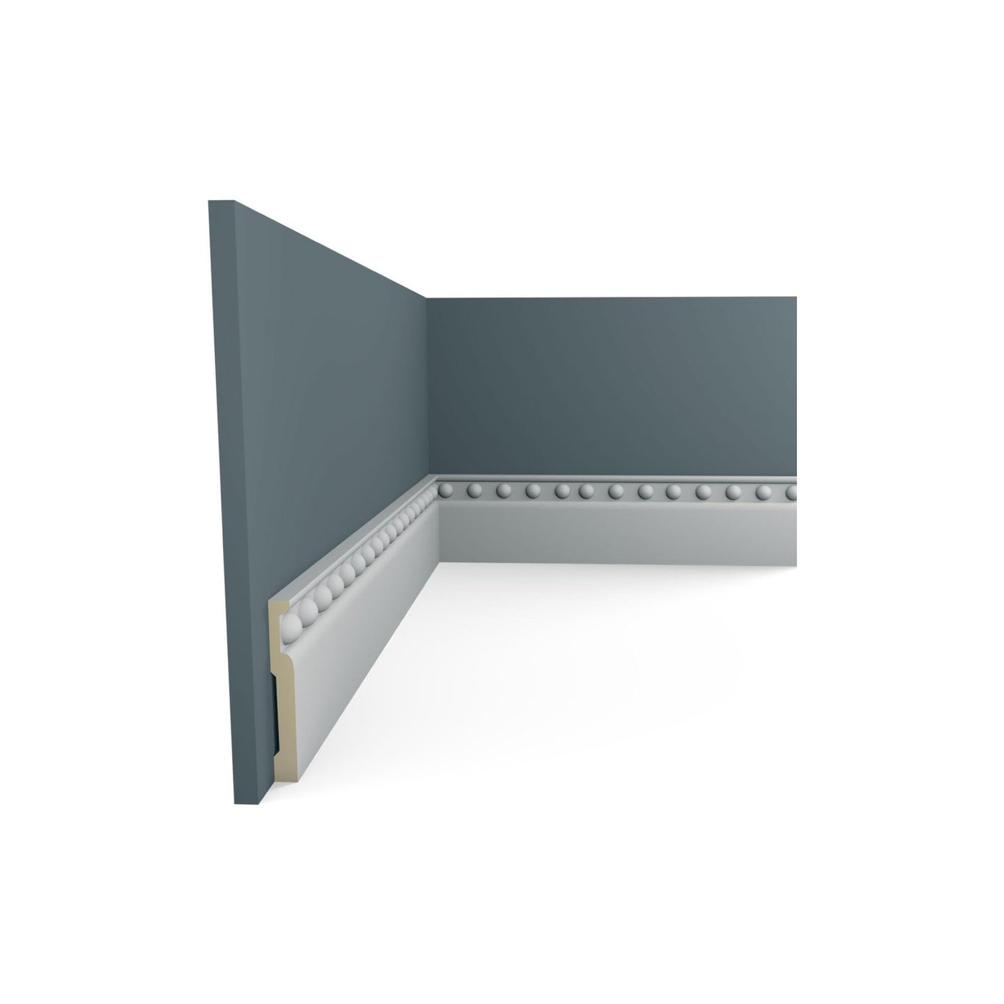 Ekena Millwork 3 7/8"H x 1/2"P x 94 1/2"L Ashford Baseboard Moulding