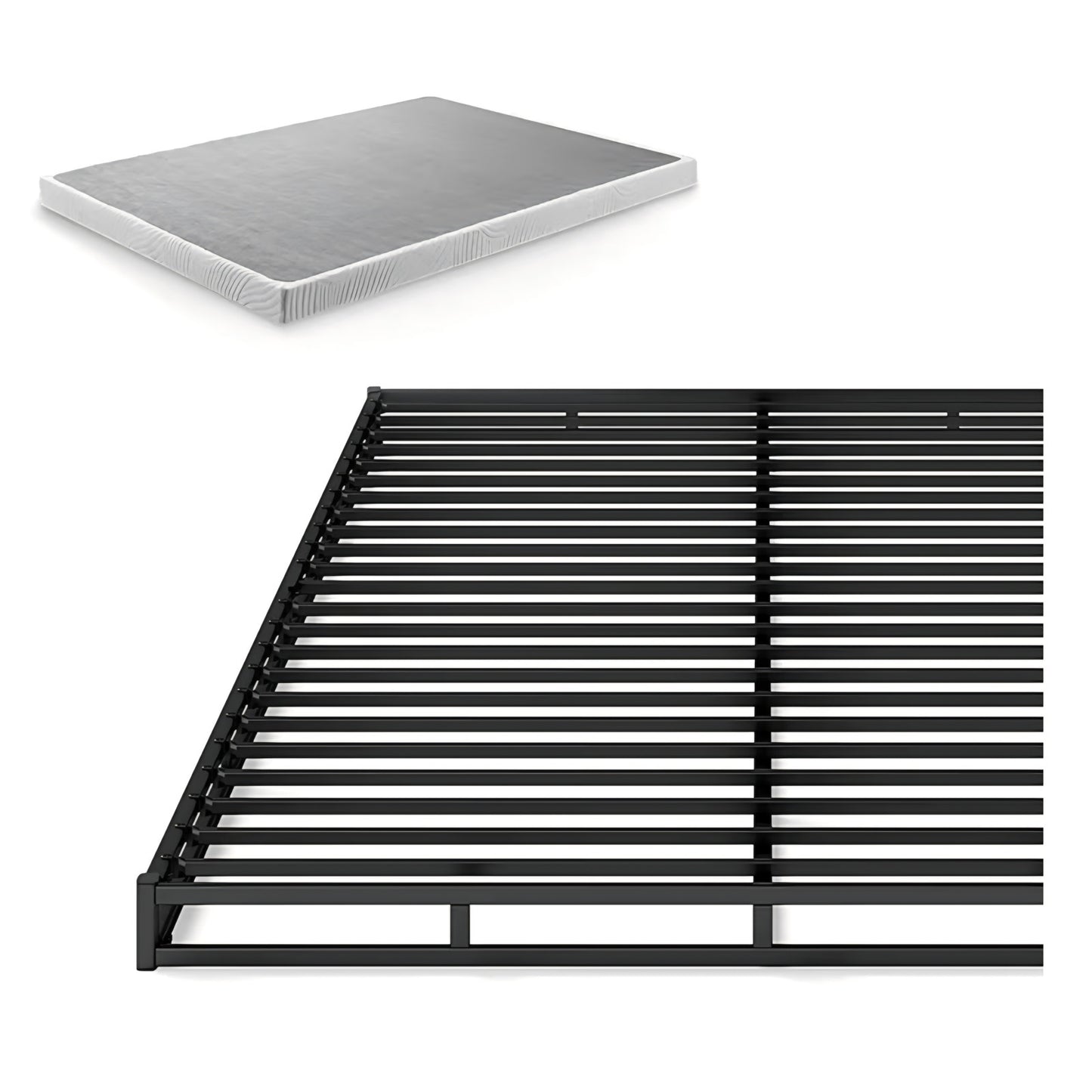 ZINUS King, Quick Lock Metal Smart Box Spring, 4 Inch Mattress Foundation, Strong Metal Structure,