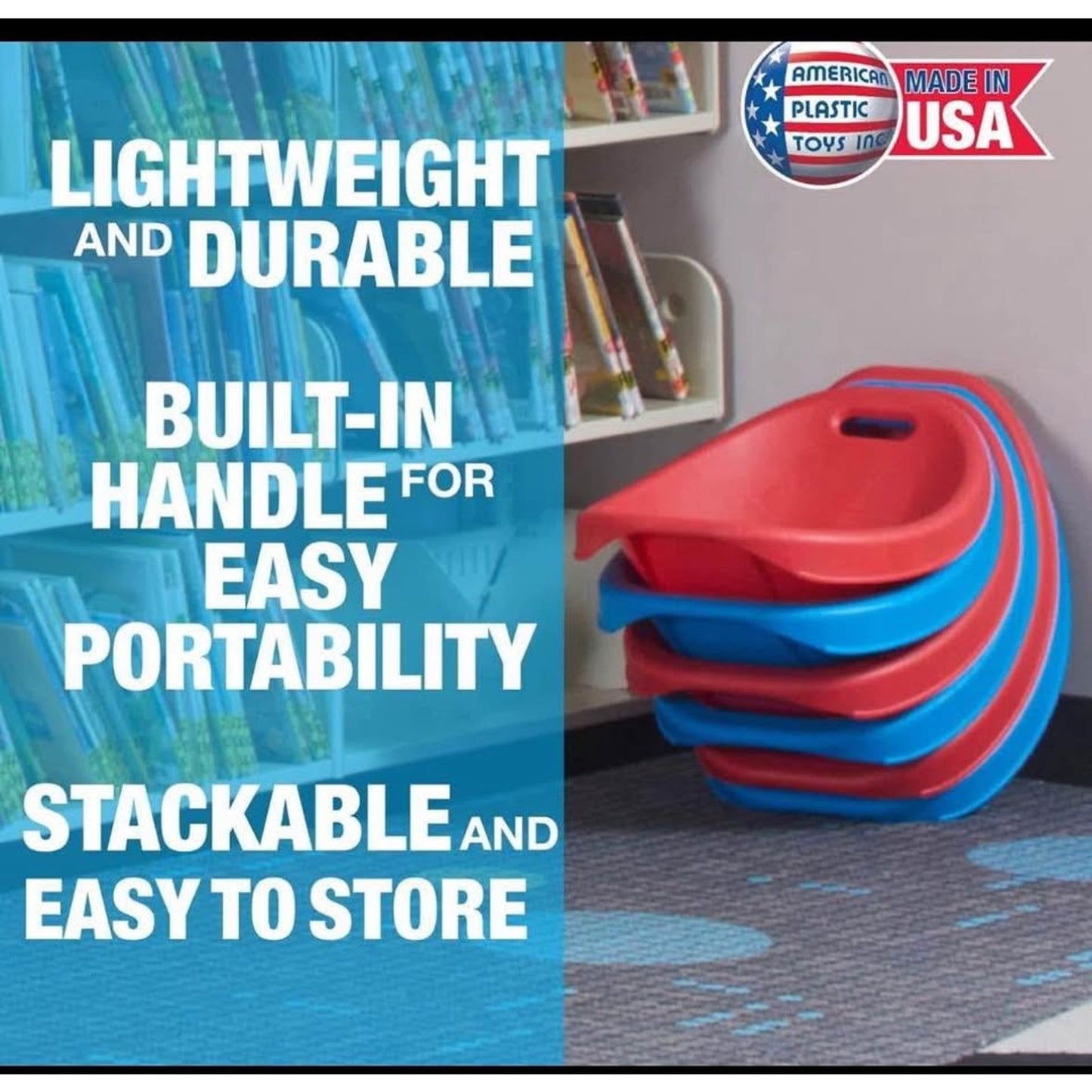 American Plastic Toys (2-Pack, Red Scoop Rocker)