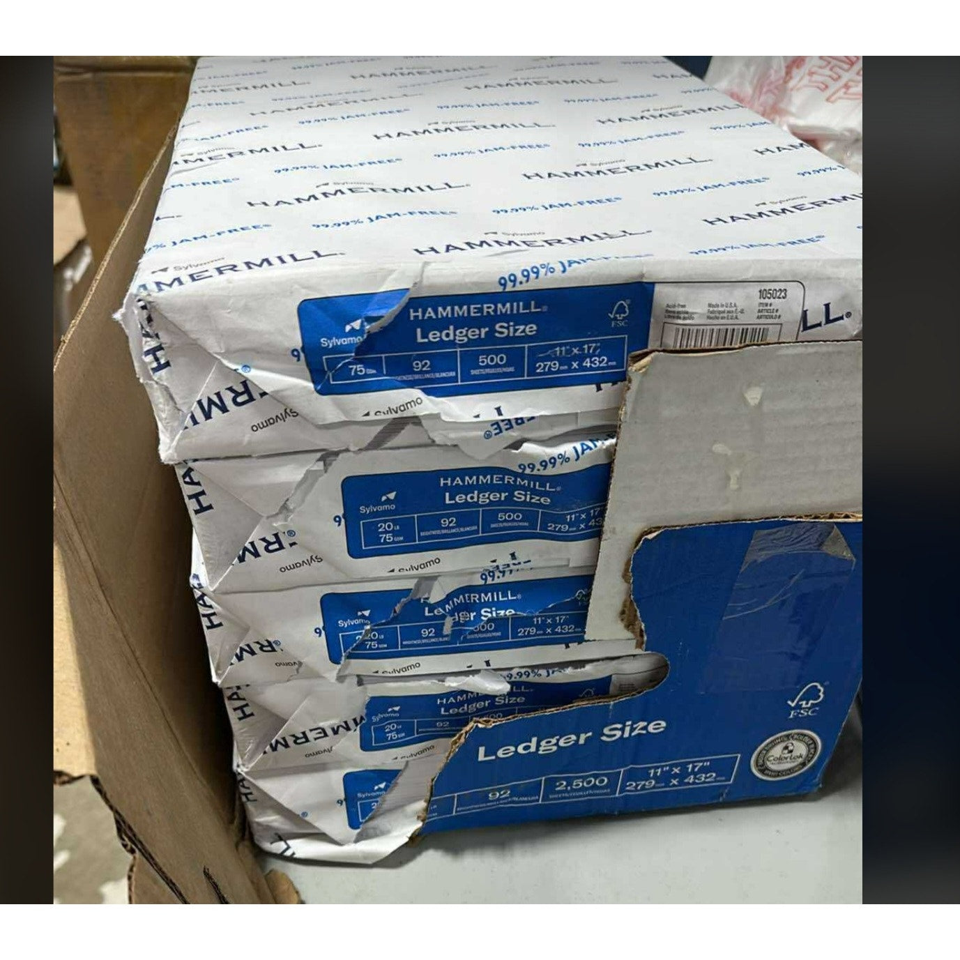 Hammermill Printer Paper, 20 lb Copy Paper, 11 x 17 - 5 Ream (2,500 Sheets) - 92 Bright,