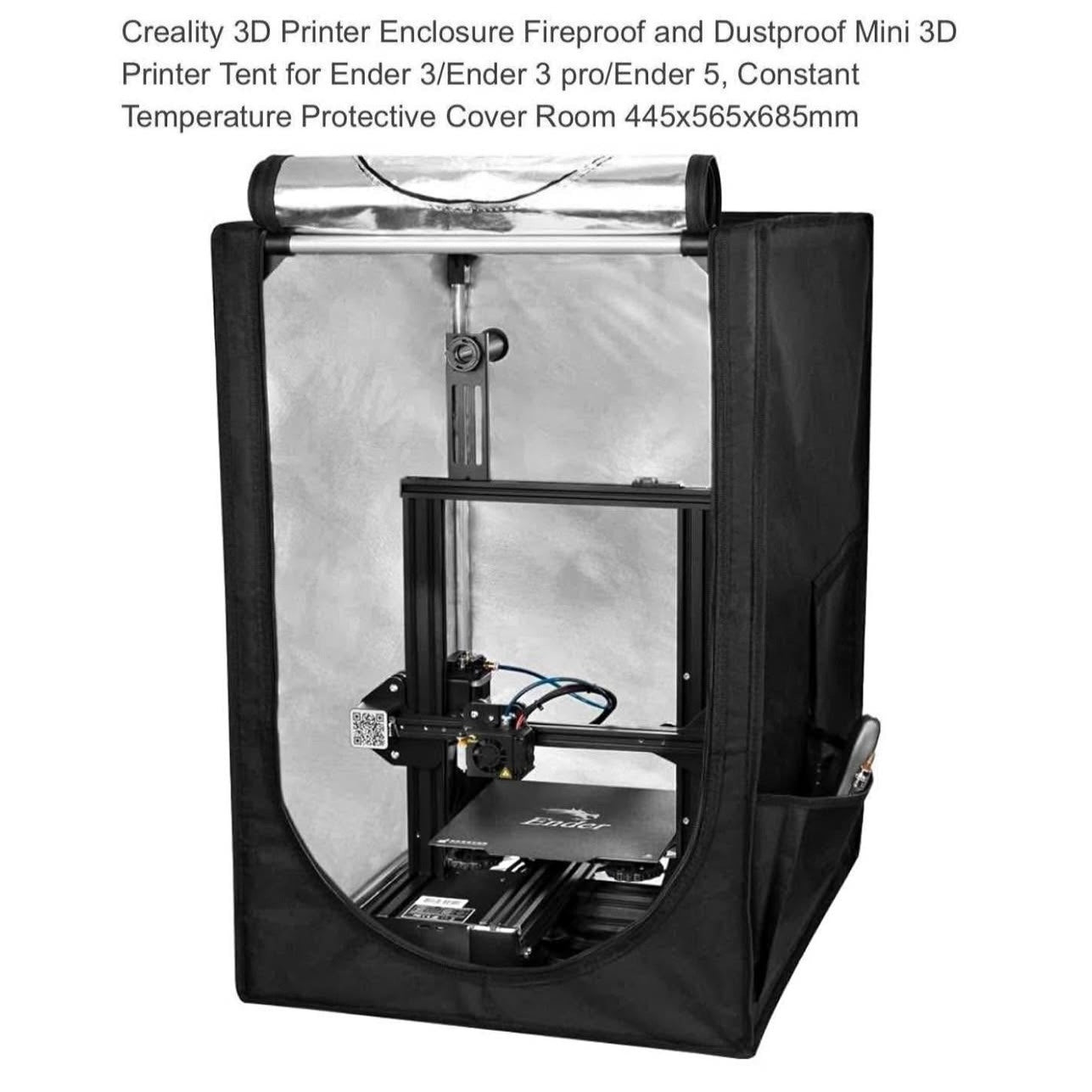 Creality 3D Printer Enclosure Fireproof and Dustproof Mini 3D Printer Tent for Ender 3/Ender 3 pro