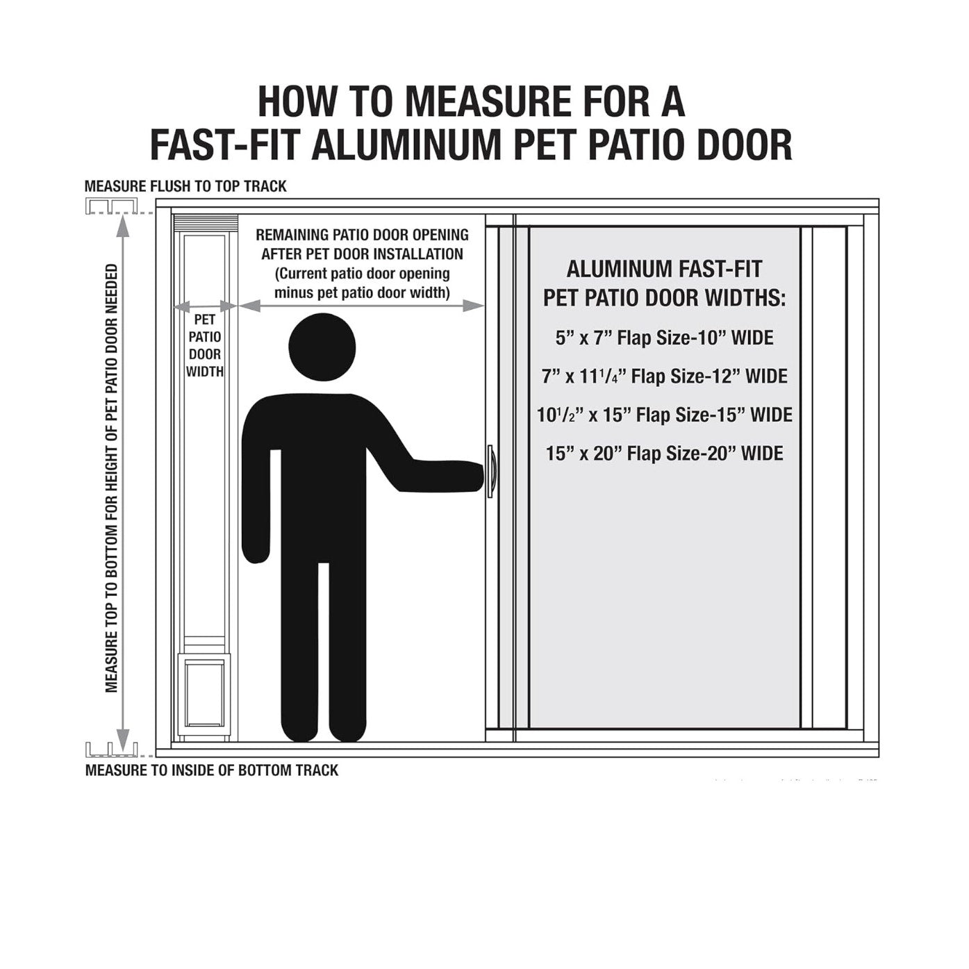Ideal Pet Products Aluminum Pet Patio Door, Adjustable