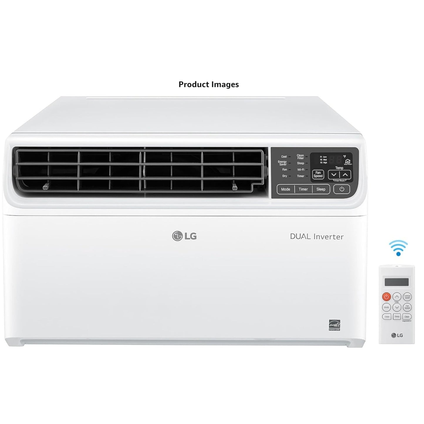 LG 10,000 BTU Smart Window Air Conditioner, 115V, Cools 450 Sq. Ft. for Bedroom, Living Room, Apt