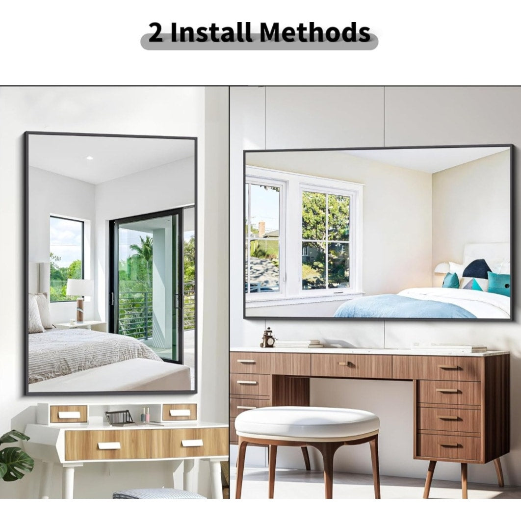 Bathroom Mirror,55x36 inch Large Wall Mirror for Bathroom Wall Mounted