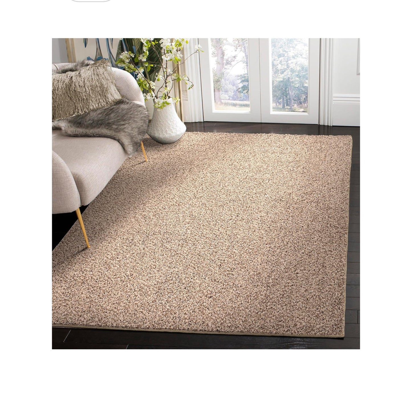 Brand: Garland Rug
Garland Rug Basic Plush 5' x 7' Beige/Tan Area Rug - Soft & Stylish