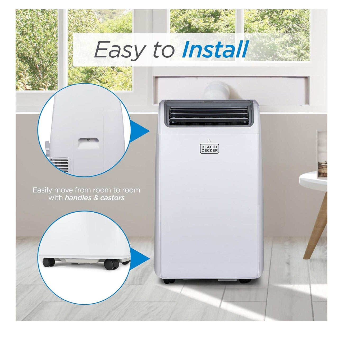 BLACK+DECKER Smart Portable Air Conditioner, 14,000 BTU (10,200 BTU SACC)