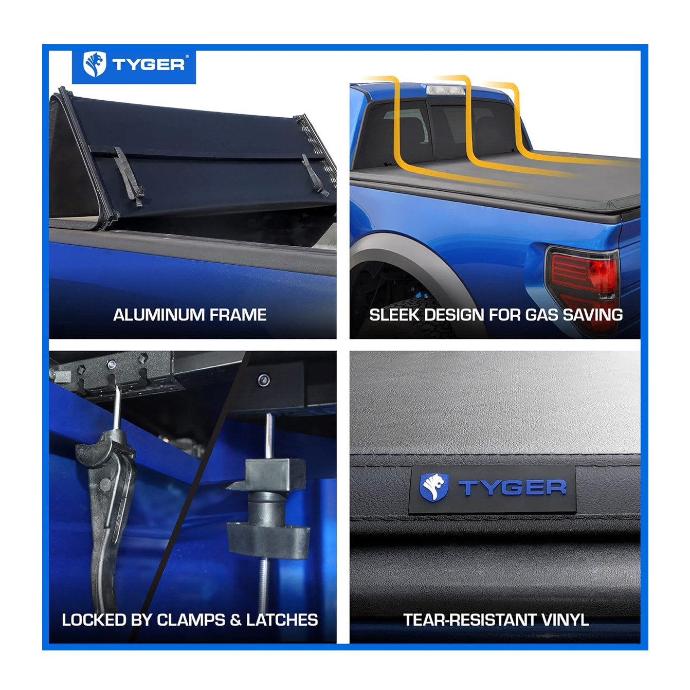 Tyger Auto T3 Soft Tri-fold Truck Bed Tonneau Cover Compatible with 2015-2025 Ford F-150 | 6.5' (79")