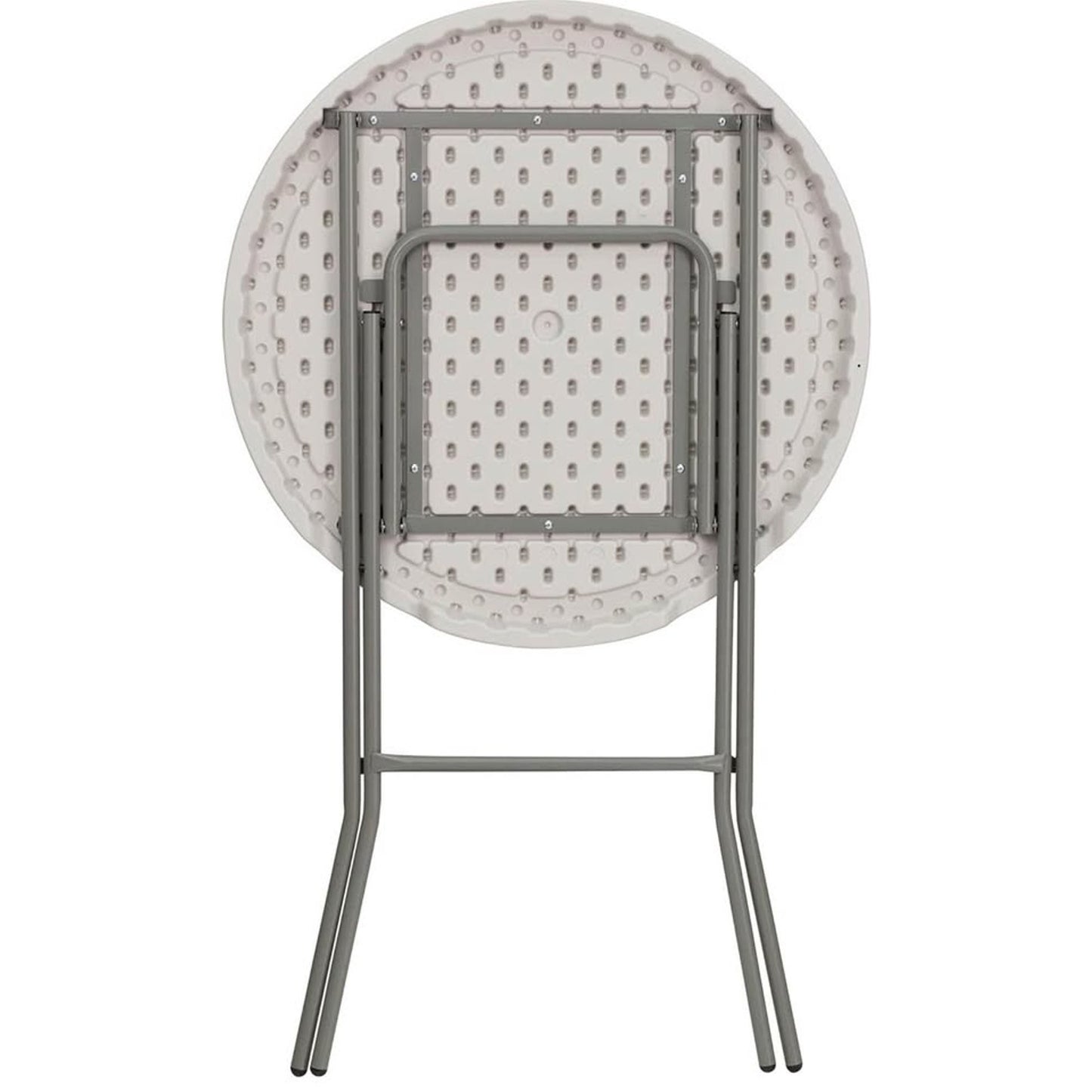 Flash Furniture Kathryn 2.63' Round Folding Bar Height Table for Parties and Commercial Events.