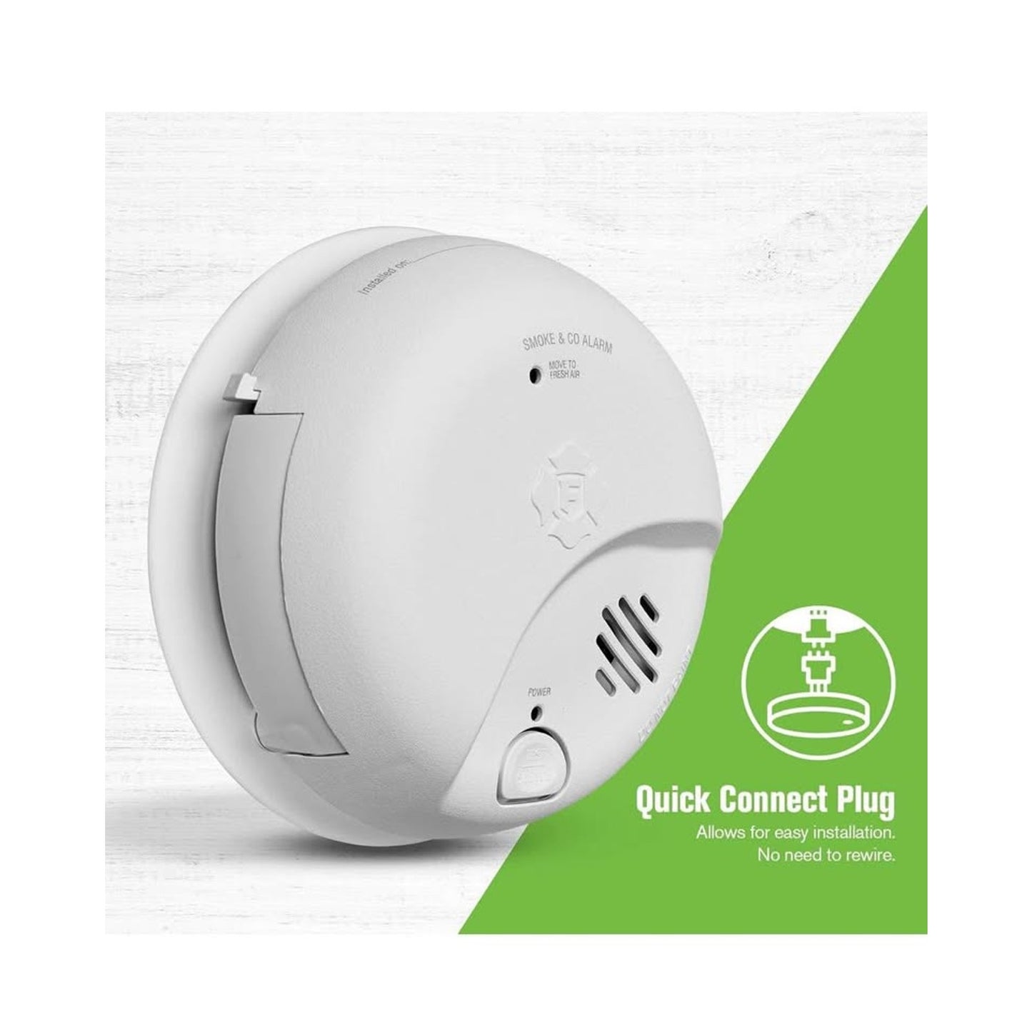 First Alert SMICO100-AC Interconnect Hardwire Combination Smoke & Carbon Monoxide Alarm with Battery