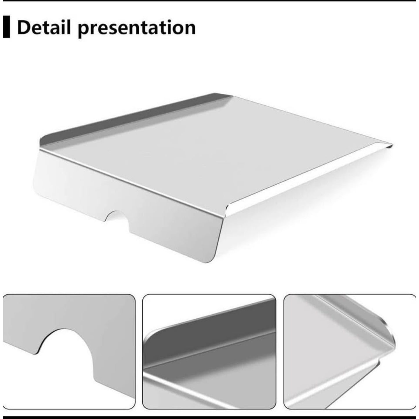 $35 obo BCA012 Stainless Grease Drip Tray Heat Baffle Diffuser Set Replacement for Traeger 22 Series
