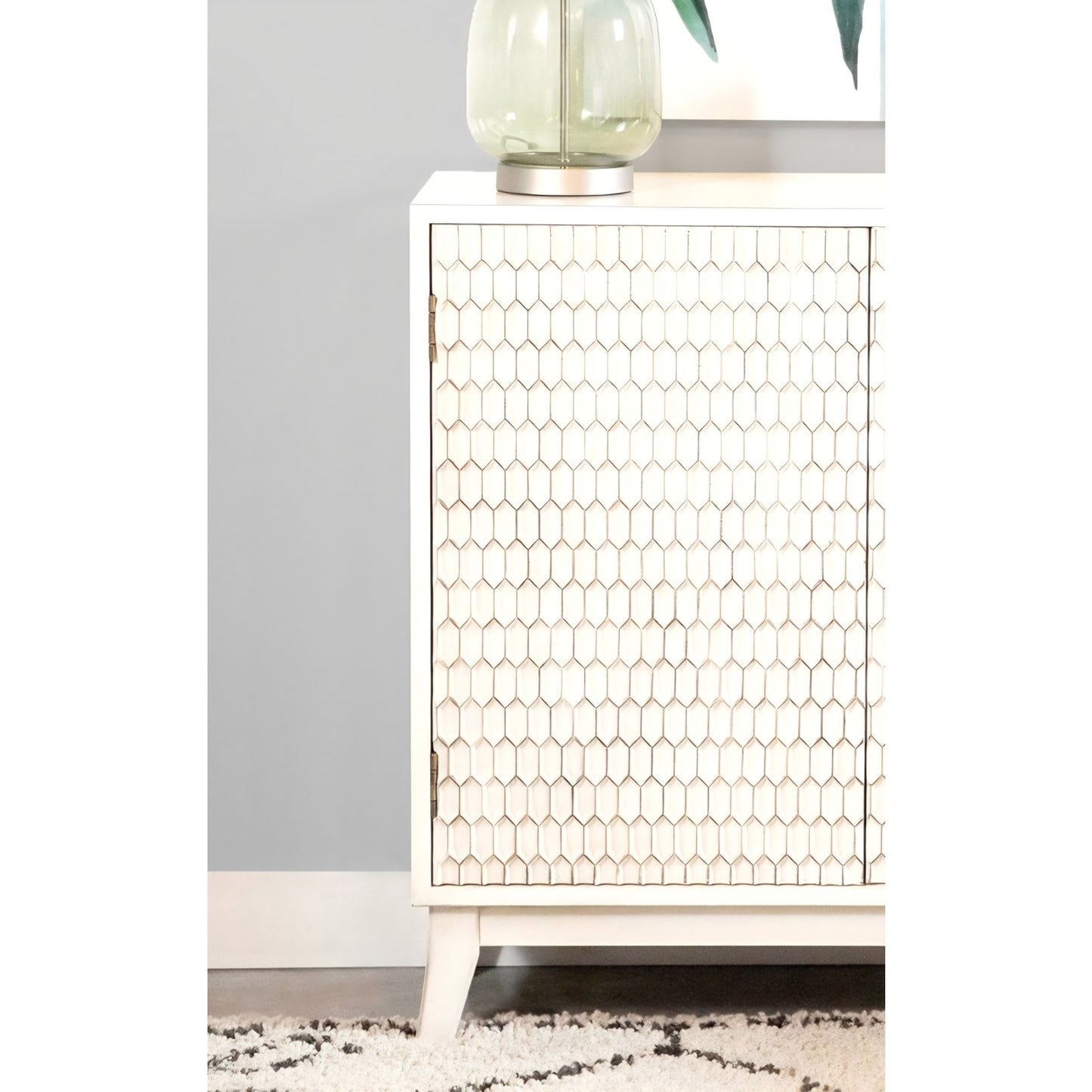 Coaster Home Furnishings - Gambon - Wood - 2-Door Accent Storage Cabinet with Honeycomb-