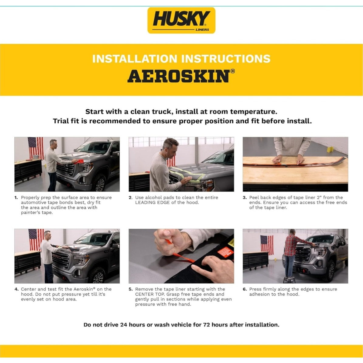 Husky Liners Aeroskin Hood Protector | Fits 2017-2025 Chrysler Pacifica; 2020-2025 Chrysler Voyager