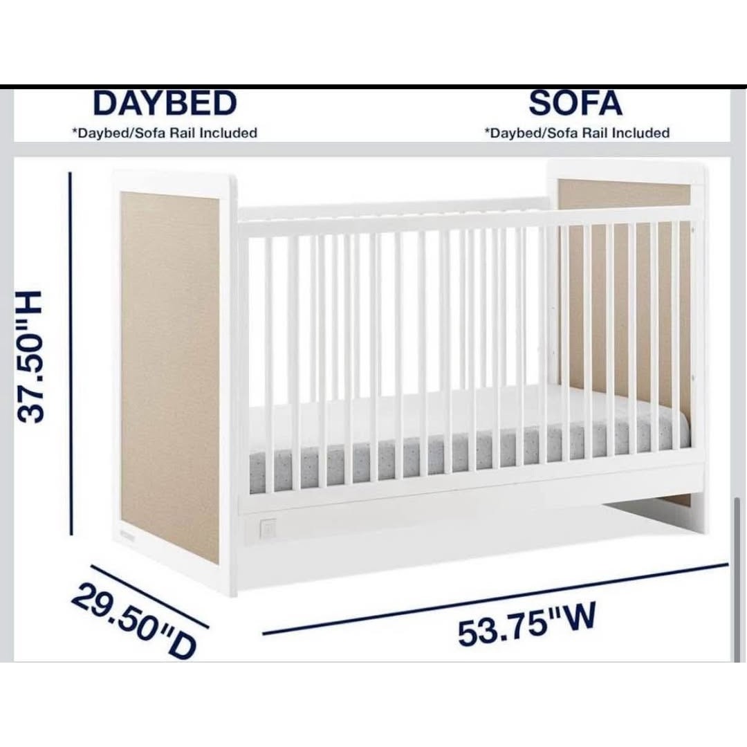 Delta Children babyGap Liam 4-in-1 Convertible Crib Greenguard Gold Certified - Converts to Toddler