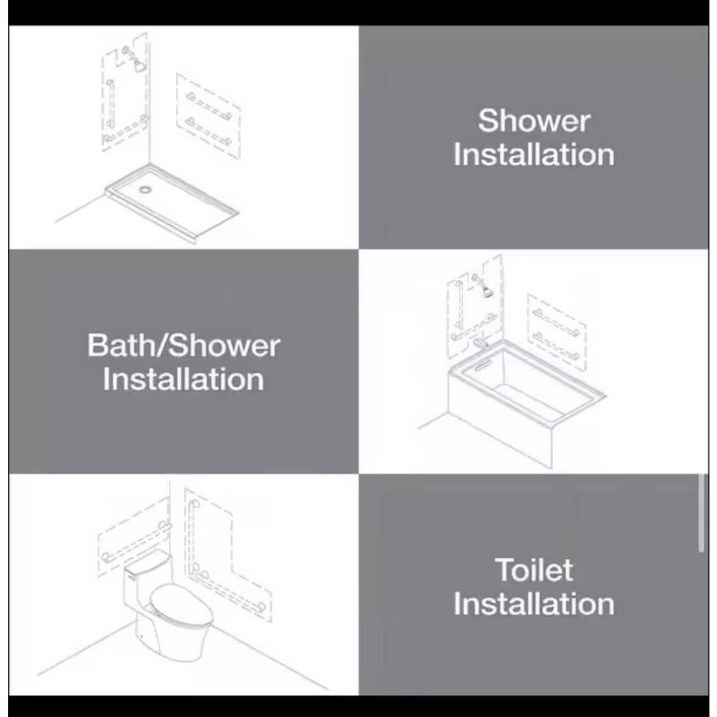 KOHLER Carmichael 16 in. Grab Bar in Oil-Rubbed Bronze
