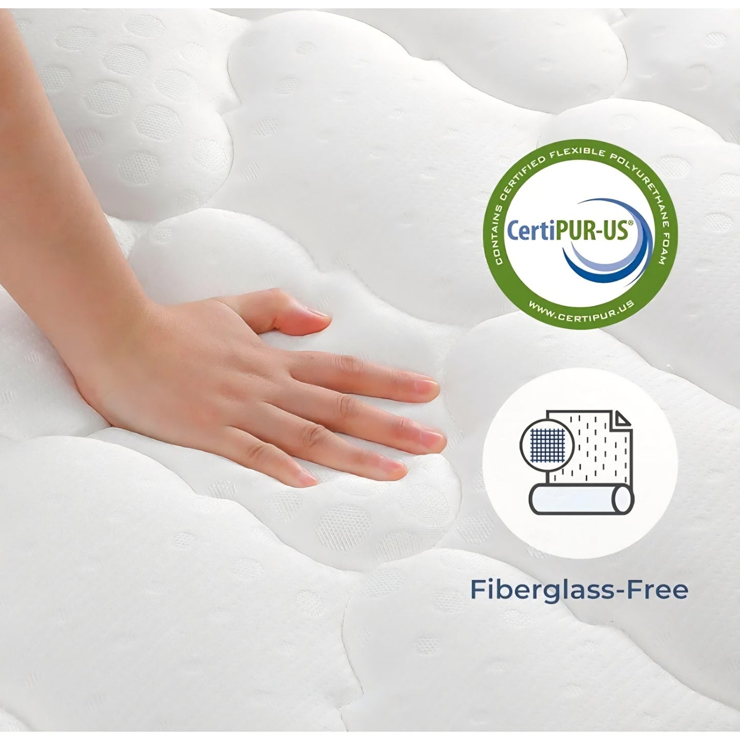 Vesgantti Twin Mattress, 10 Inch Hybrid Single Bed Mattress in a Box with Memory Foam and Pocket Spring, Ergonomic Design & Pressure Relief, Medium Firm Feel, 39"*75"*10"