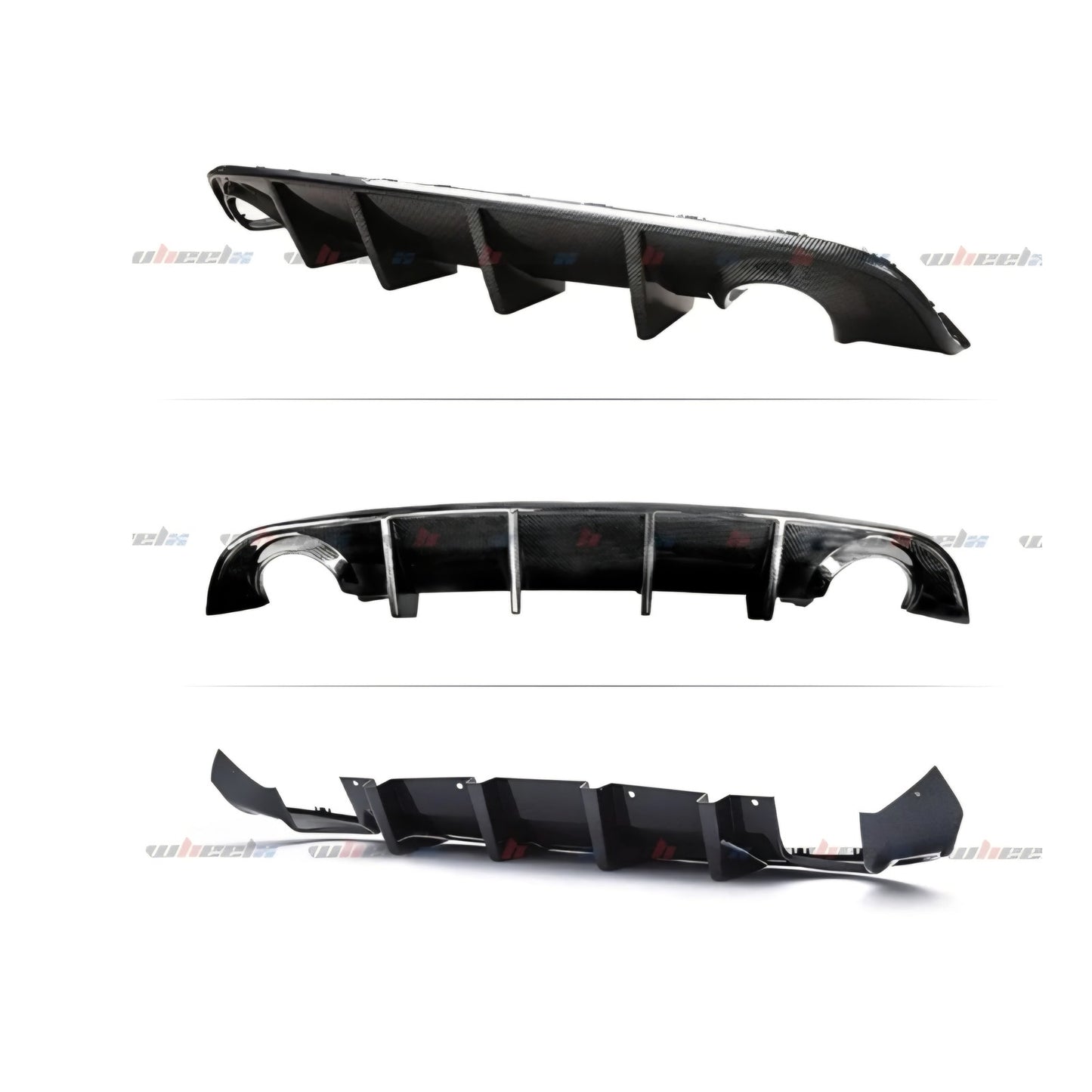 Rear Diffuser Compatible with 2015-2023 Dodge Charger, Rear Bumper Lip Splitter Fit for SRT Hellcat
