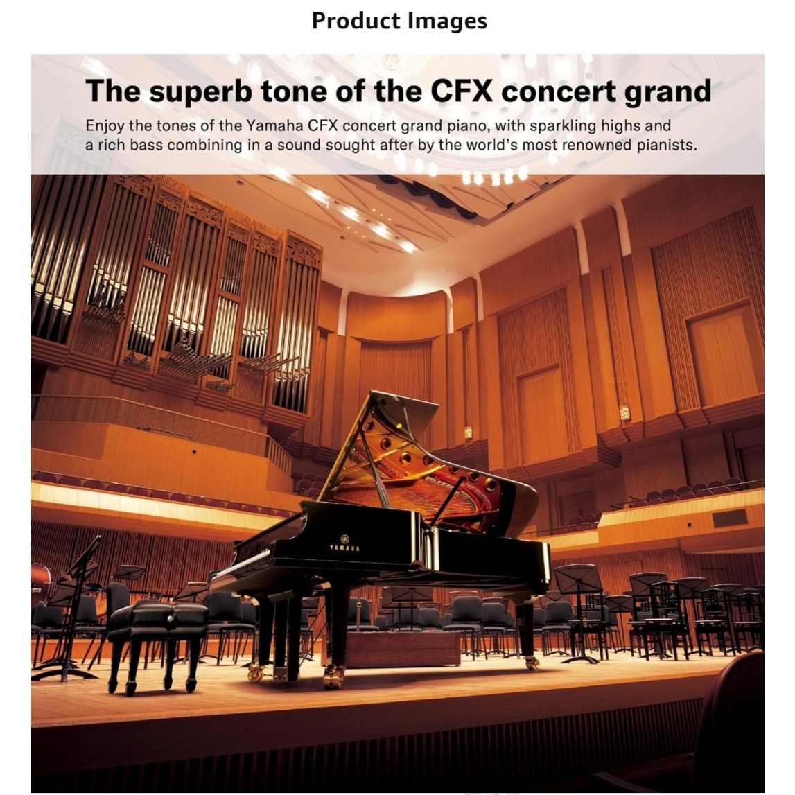 Yamaha Arius, Console Digital Weighted 88-Key Graded Hammer 3 Action, CFX Concert Grand Piano Sound, Includes Bench, Black (YDP165B)