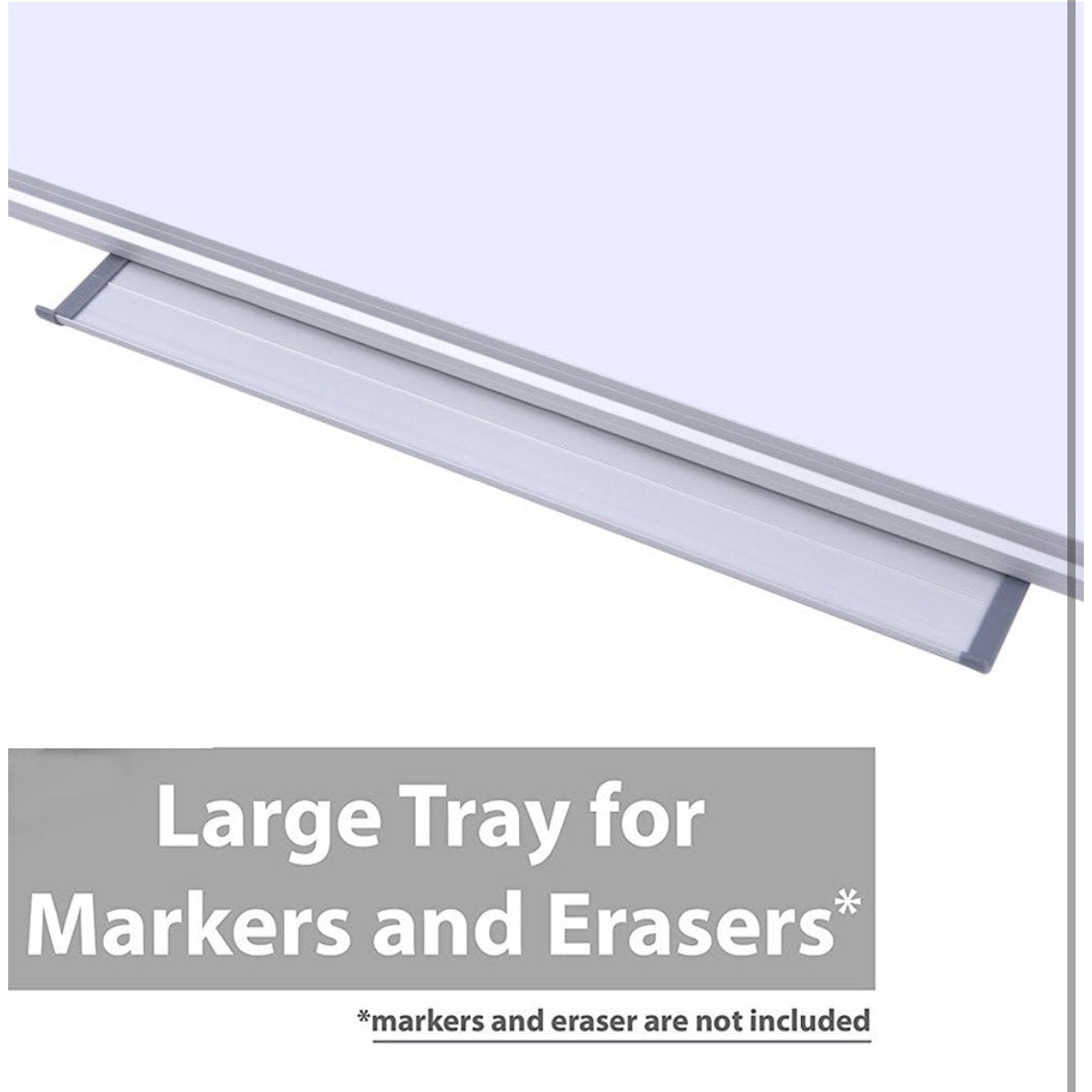 DexBoard 48" x 36" Magnetic Whiteboard for Wall Mount | Large Dry Erase Board