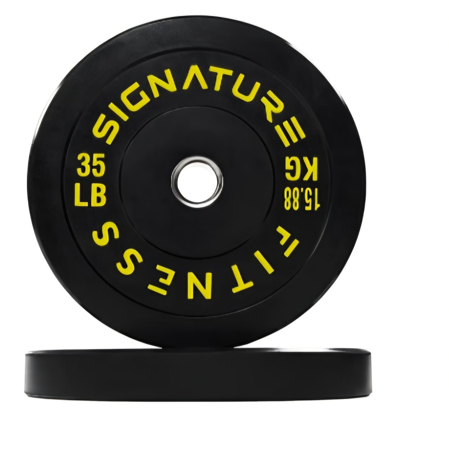 35 Lb Plate  itvids Olympic Bumper Plate 2" Weight Plates for Strength Training & Weightlifting