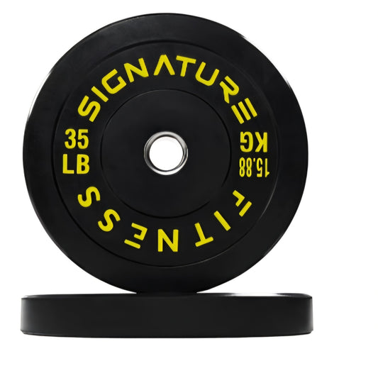 35 Lb Plate  itvids Olympic Bumper Plate 2" Weight Plates for Strength Training & Weightlifting