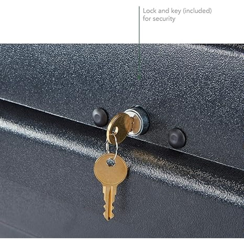 SportRack Vista XL Rear Opening Cargo Box, Black, 63"L x 38"W x 19"H, Water Resistant, Plastic