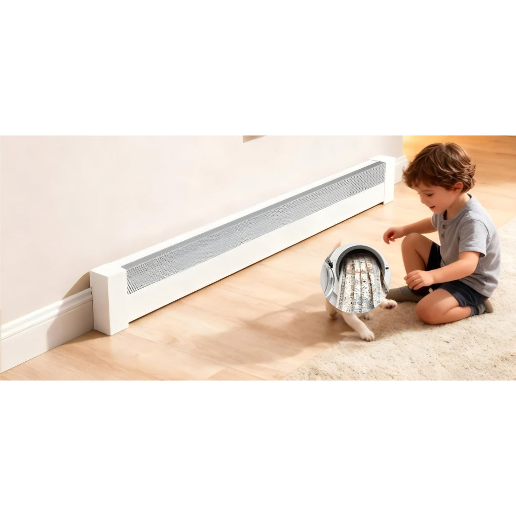 Upgraded 6 FT Baseboard Heater Covers with Left and Right Endcaps