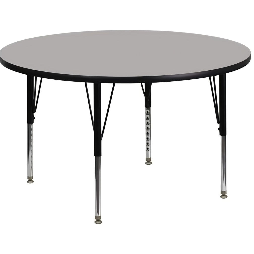 Wren 48'' Round Grey HP Laminate Activity Table