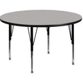 Wren 48'' Round Grey HP Laminate Activity Table