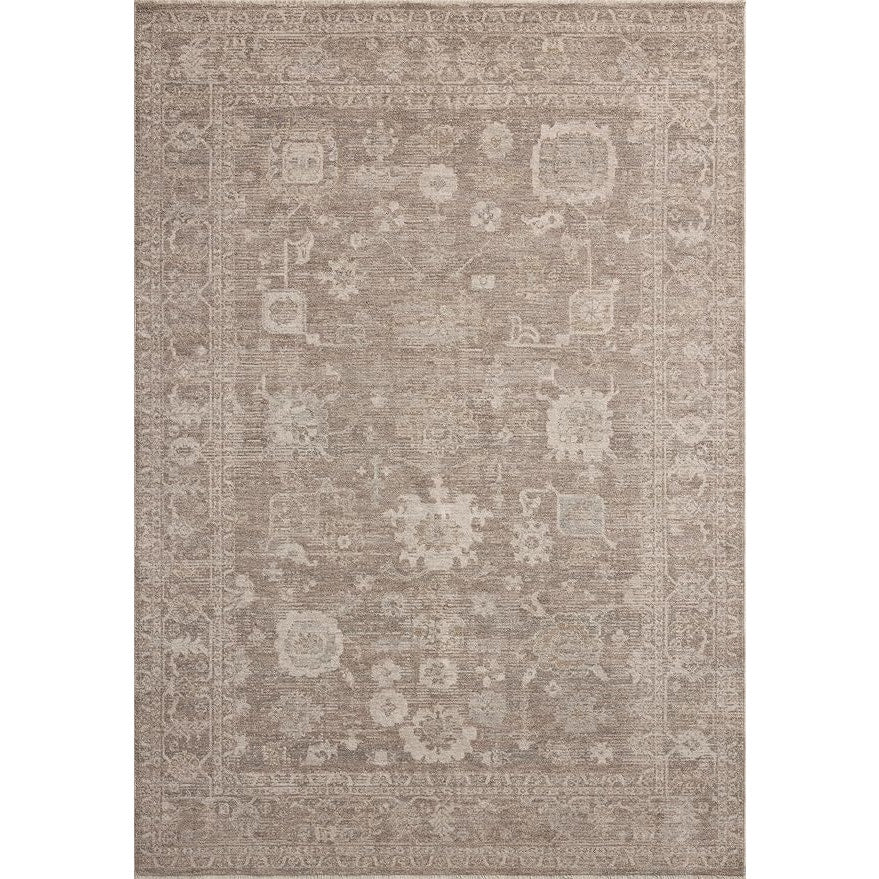 Loloi Chris Loves Julia Louisa Collection LOI-03 Taupe/Ivory 7'-10" x 10' .38" Pile Height, Area Rug