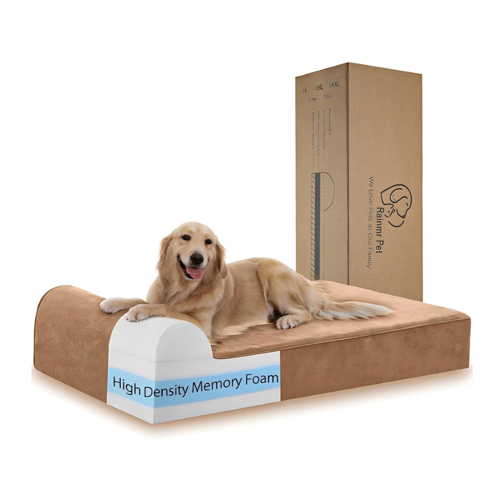 Orthopedic Dog Beds for Large Dogs, 7" Memory Foam Dog Beds with Waterproof Liner