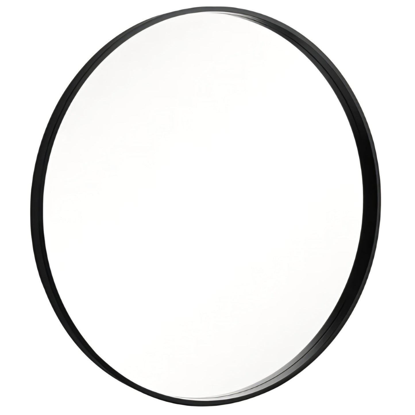 WallBeyond Round Wood Mirror, 32" Round Modern Decoration Large Circle Wall Mirror for Bathroom