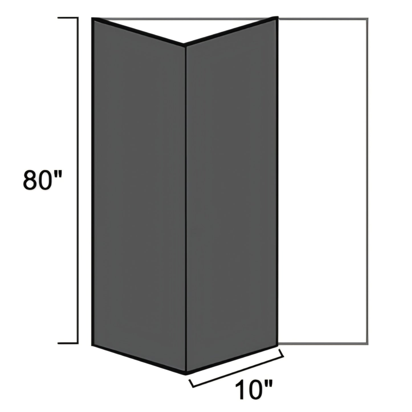 2 Panel Shaker Hollow Core Light Gray Composite Bi-Fold Door with Sliding Barn Door