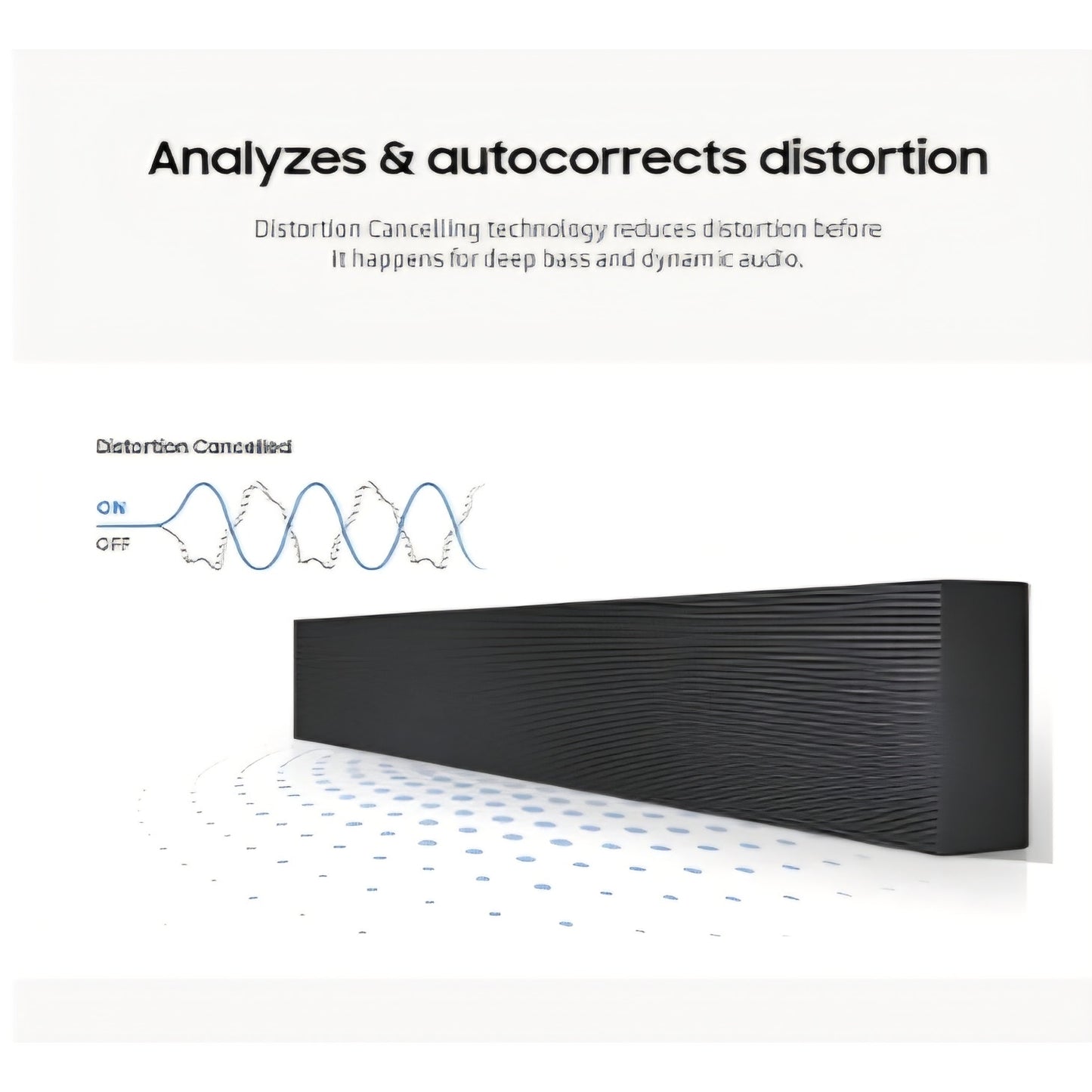 SAMSUNG HW-LST70T 3.0ch The Terrace Outdoor Soundbar w/ Dolby Audio, Built-In Subwoofer, Distortion