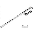 CCCEI Long Heavy Duty Metal Power Strip, 16 Outlet Large Industrial Multi Wide Strip for Garage Workshop