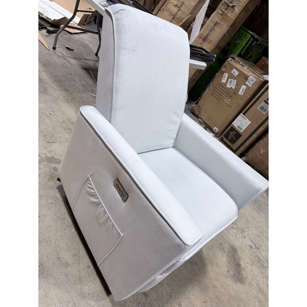 power Glider Recliner Harlow Upholstered with USB Charging Rocking & 275° Swivel