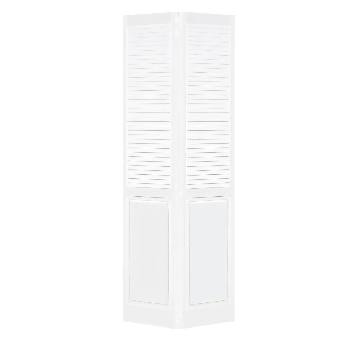 Kimberly Bay Closet Door, Bi-Fold, Traditional Louver-Panel Solid Core Unfinished (80 Inch x 36 Inc
