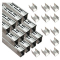 Pool Deck Drain Channel 1-1/4" W 12 Pcs,Pool Drain,Silver Channel Drain Linear Trench Drain