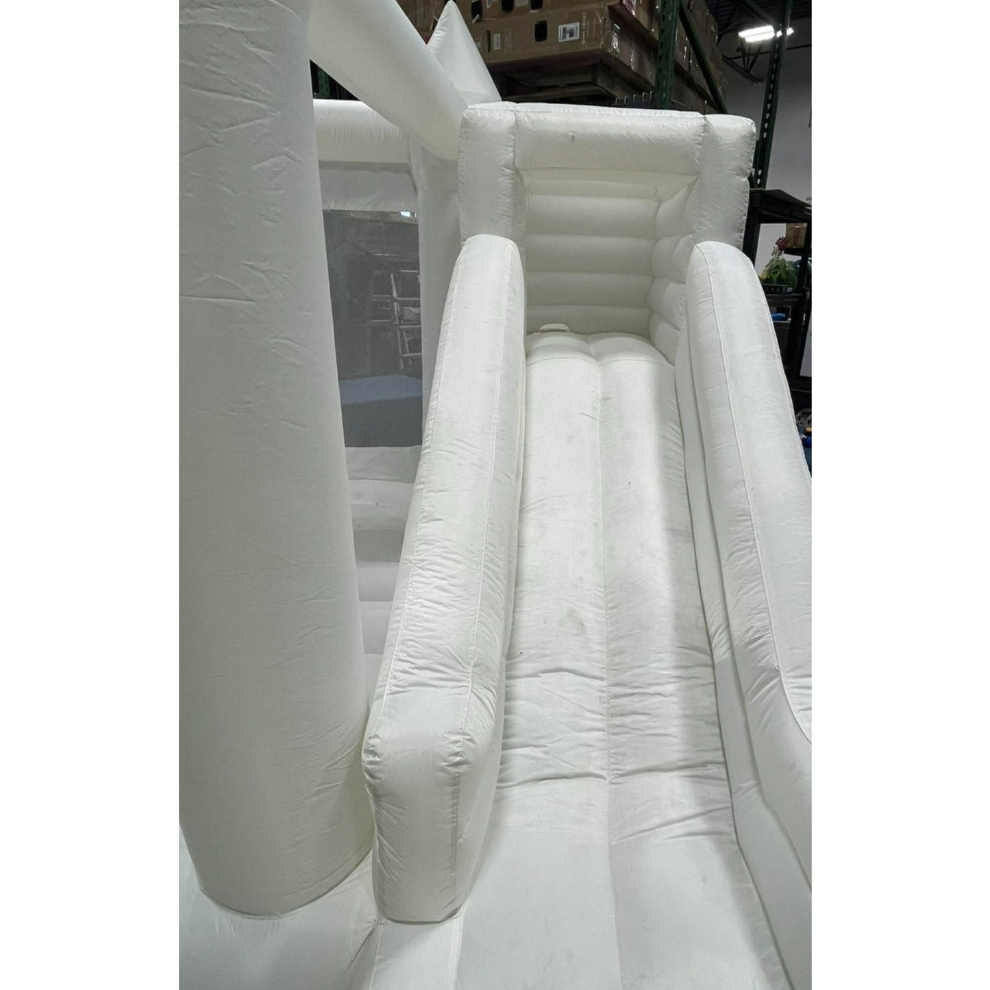 Bounce House Medium to Large White Bounce House Inflatable Castle 12FTx8.5FT