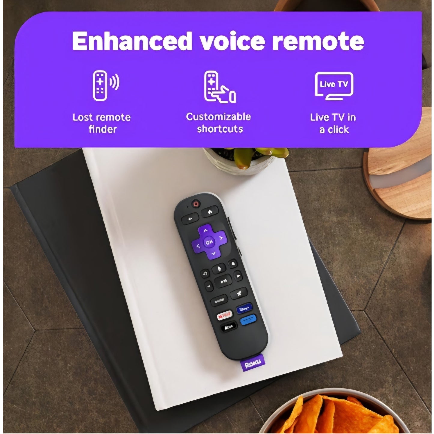 Roku Smart TV 2026 – 65-Inch Select Series, 4K QLED TV – Roku TV with Voice Remote Flat Screen QLED
