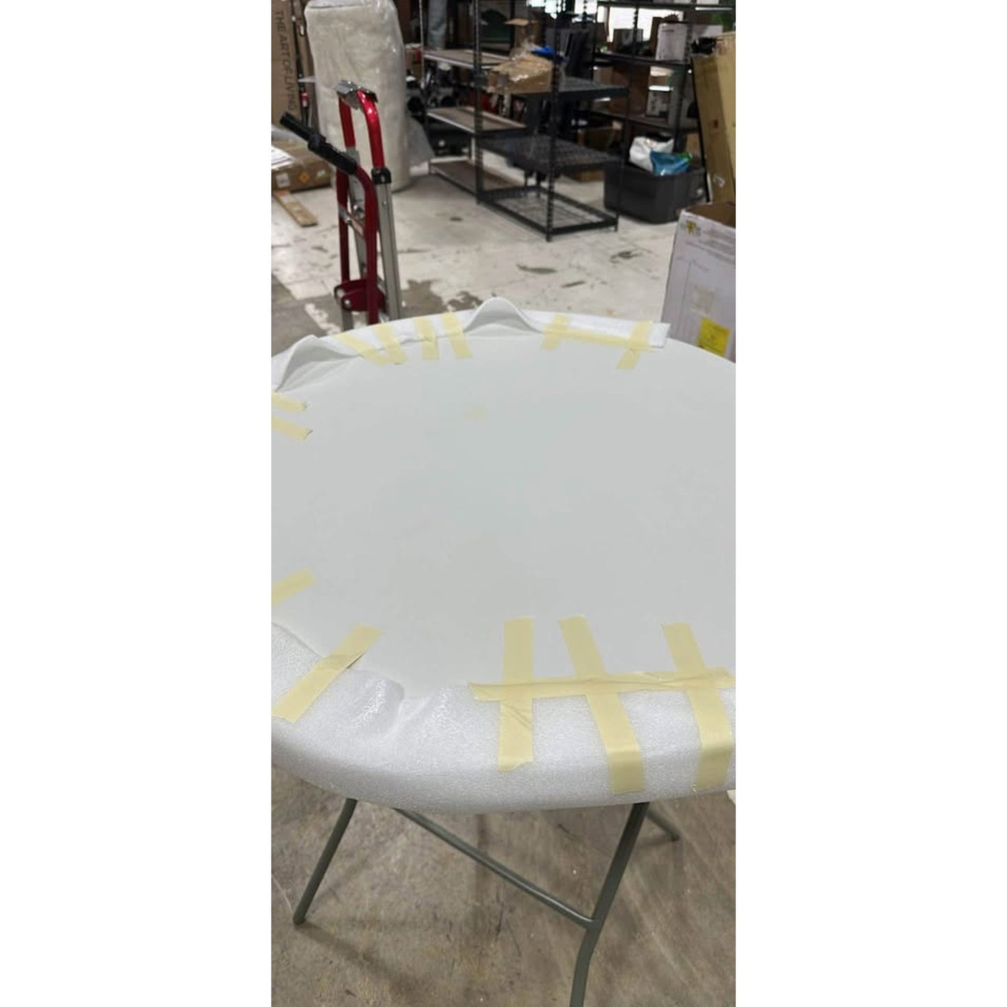 Flash Furniture Kathryn 2.63' Round Folding Bar Height Table for Parties and Commercial Events.