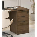Furinno Roger File Cabinet, 3-Drawer Fixed Pedestal Filing Cabinet with Lock