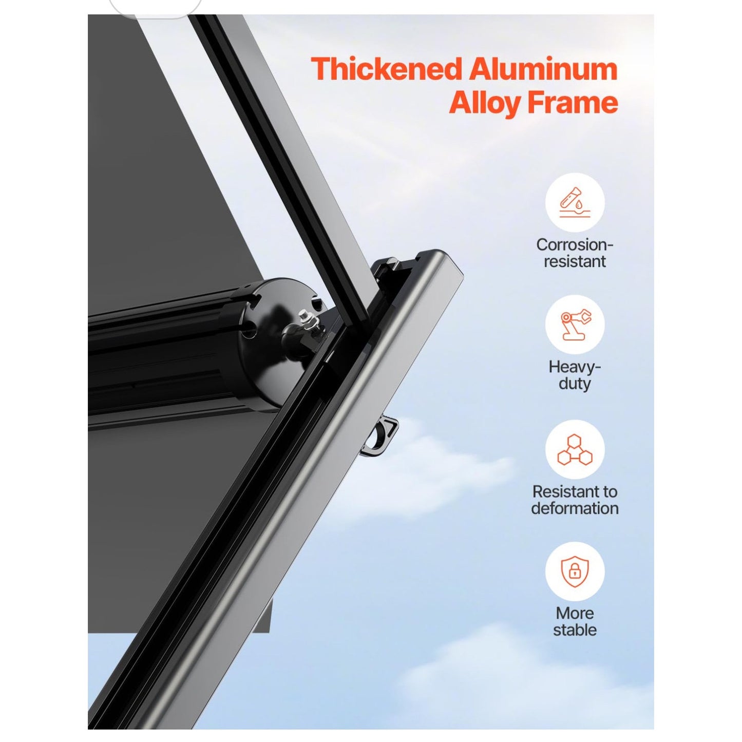 VEVOR Manual RV Awning Complete Kit, 14' Retractable Awning with Aluminum Alloy