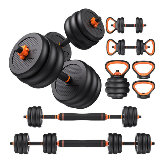 Adjustable Dumbbells, 45lbs Free Weight Set with Connector, 5 in1 Dumbbells Set Used as Barbell