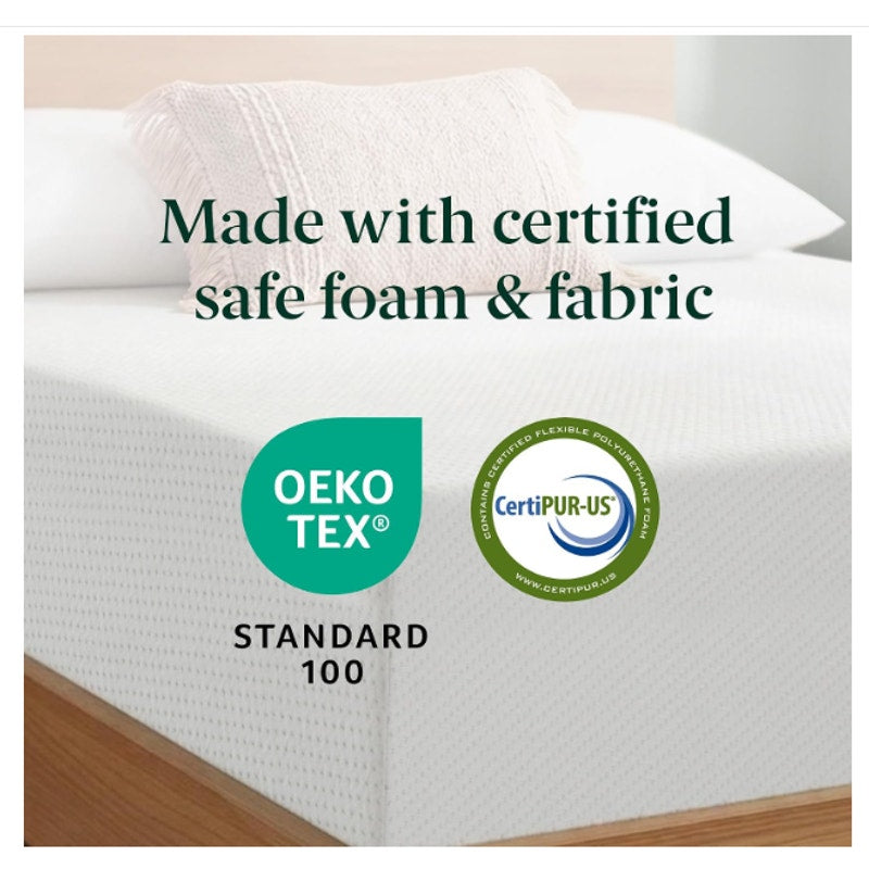 Zinus 12 Inch Queen Green Tea Memory Foam Mattress, Medium Firm Feel Pressure-Relieving Comfort