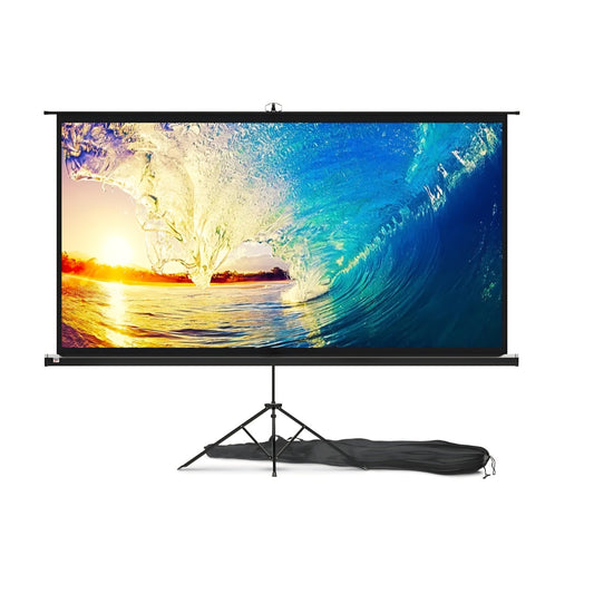 PropVue Projector Screen with Stand 100 inch - Indoor and Outdoor Projection Screen for Movie or Office