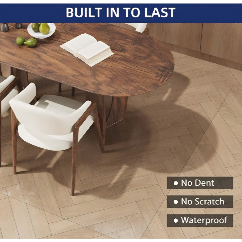 Area Rug for Living Room, 8'x12' Plastic Floor Mat for Home
