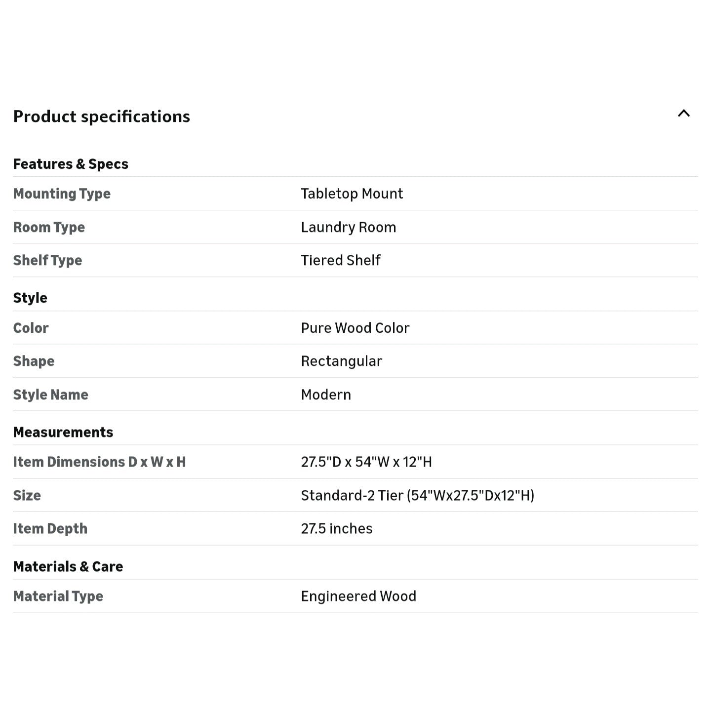 Washer and Dryer Countertop with 2.75" H Guard,54" W x 27.5" D Laundry Countertop Cover with Non-Sl