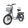 Caroma Peak 500W Electric Scooter with Seat, 20" Fat Tire Electric Bike, Black