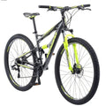 Traxion Mountain Bike for Adult Men Women, 29-Inch Wheels, Full Suspension, 24-Speed Shimano
